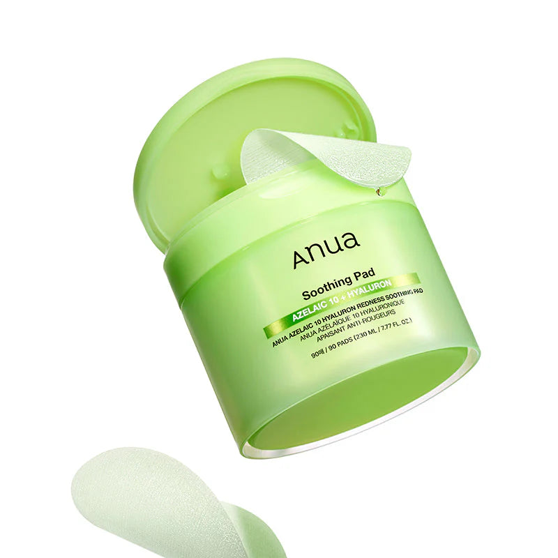 Geöffneter Tiegel der Anua Azelaic Soothing Pads