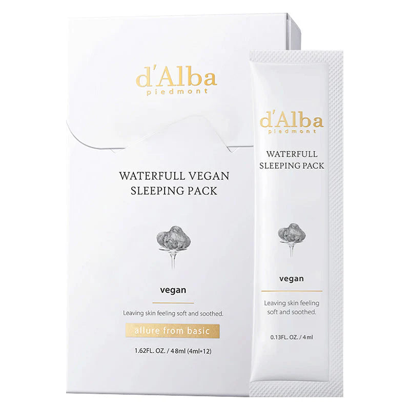 d'Alba Waterfull Vegan Sleeping Pack 4ml Sachet Produktansicht