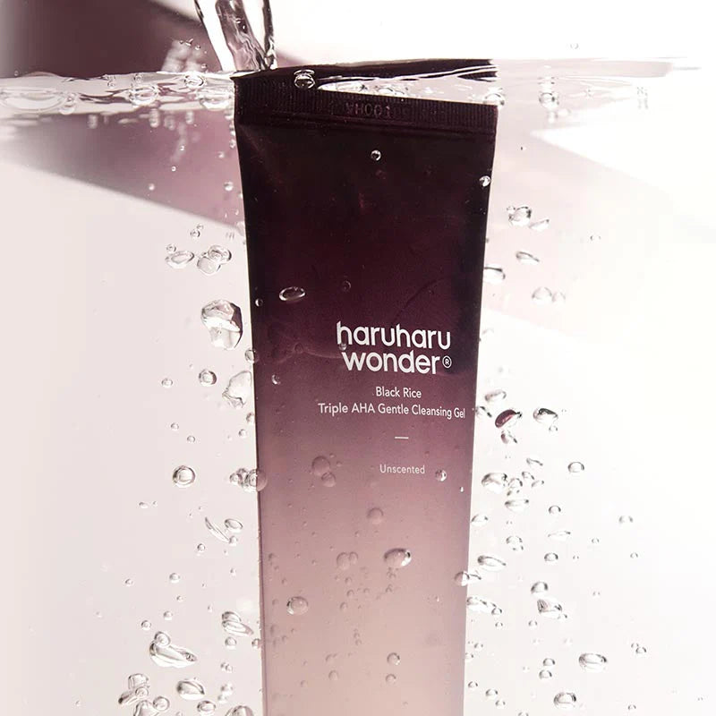 Haruharu Wonder Black Rice Triple AHA Gentle Cleansing Gel Verpackung