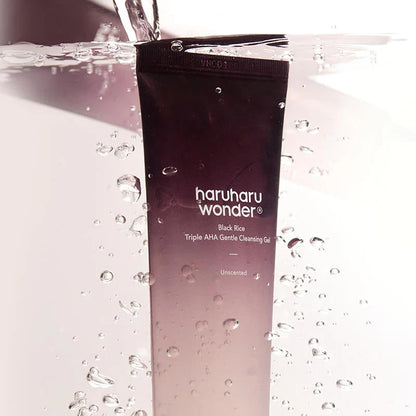Haruharu Wonder Black Rice Triple AHA Gentle Cleansing Gel Verpackung