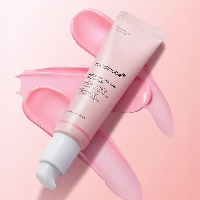 30ml Medicube PDRN Pink Peptide Eye Cream für eine frische und geglättete Augenpartie.