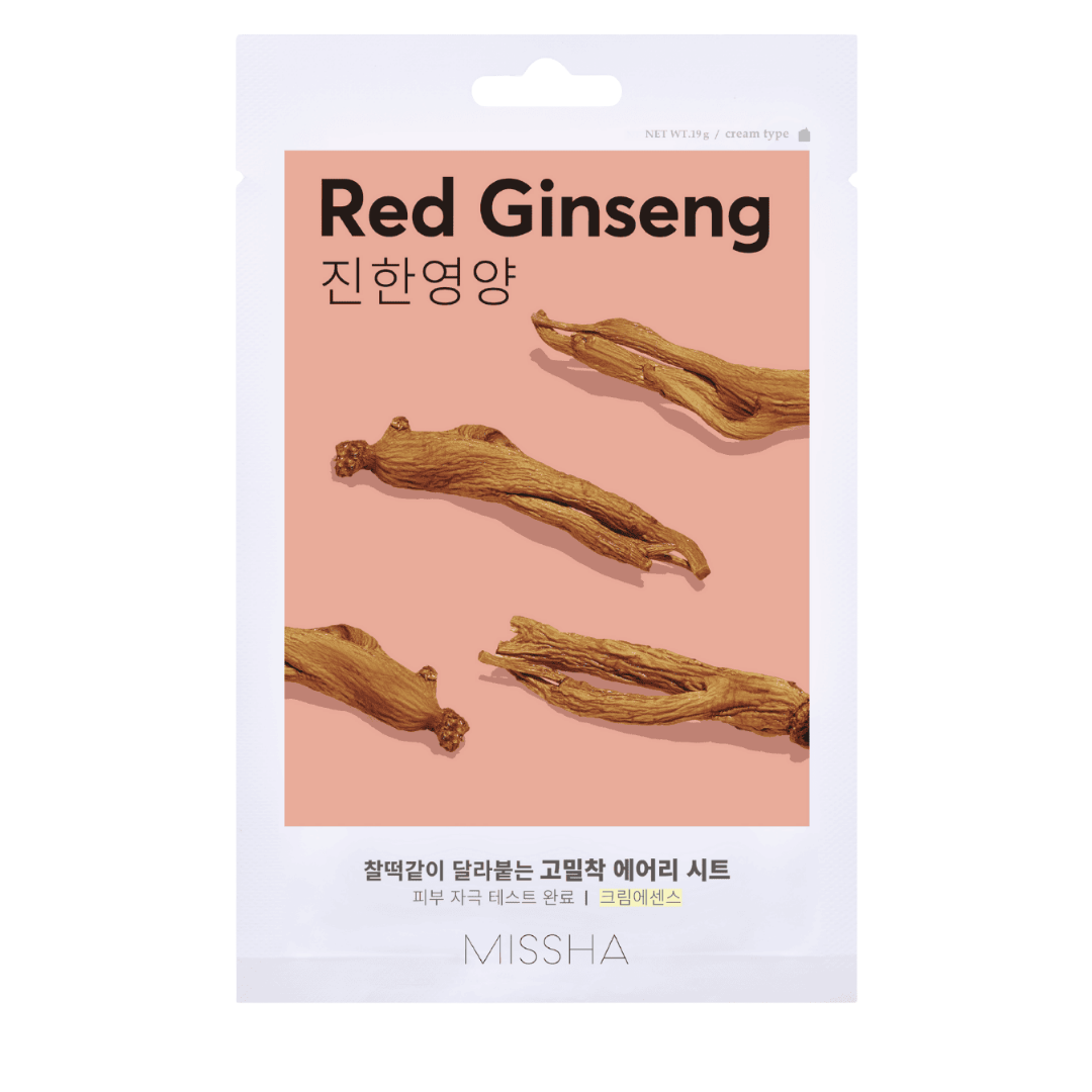 Missha Airy Fit Sheet Mask Ginseng mit feuchtigkeitsspendender Wirkung