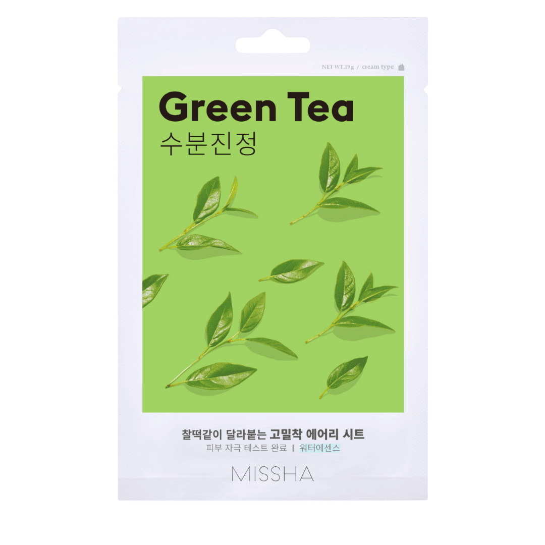 Missha Airy Fit Sheet Mask Green Tea mit Grüntee-Extrakt