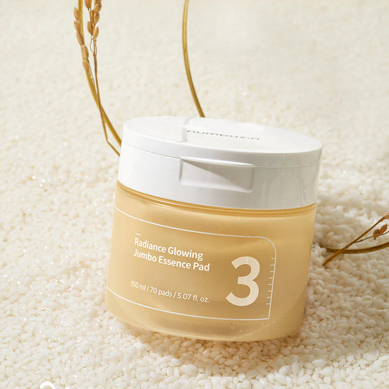 Numbuzin No.3 Radiance Glowing Jumbo Essence Pad 70 Pads für strahlende Haut