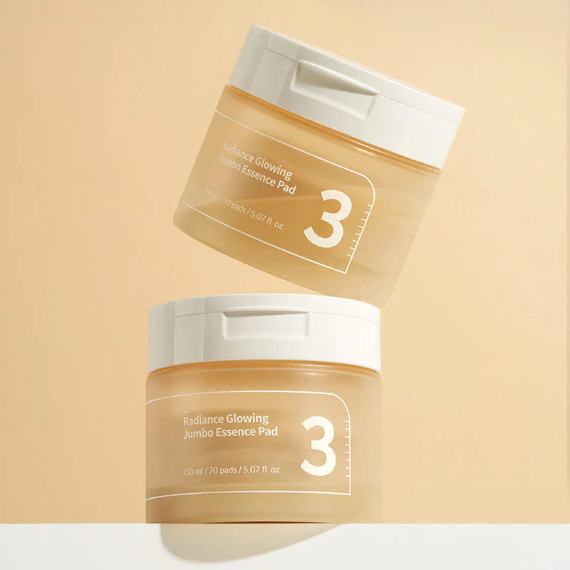 Numbuzin No.3 Radiance Glowing Jumbo Essence Pad 70 Pads zur Verbesserung der Hautstruktur