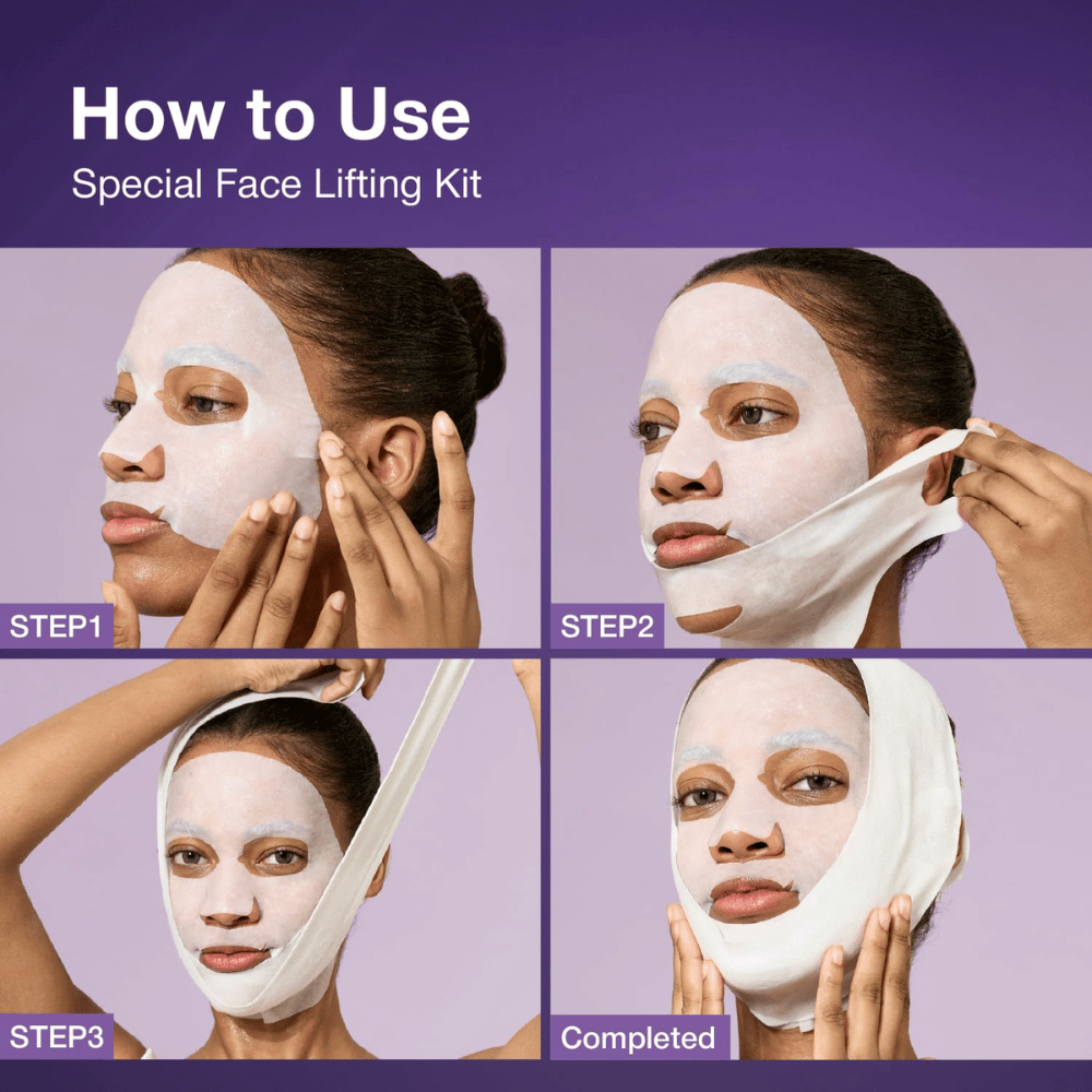 Numbuzin No.9 NAD Bio Lifting-Sil Full Face Mask Anwendung