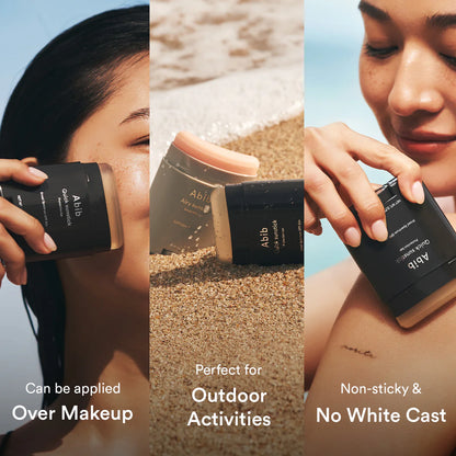 Anwendung des Quick Sunstick Protection Bar SPF50+ PA++++ im Gesicht