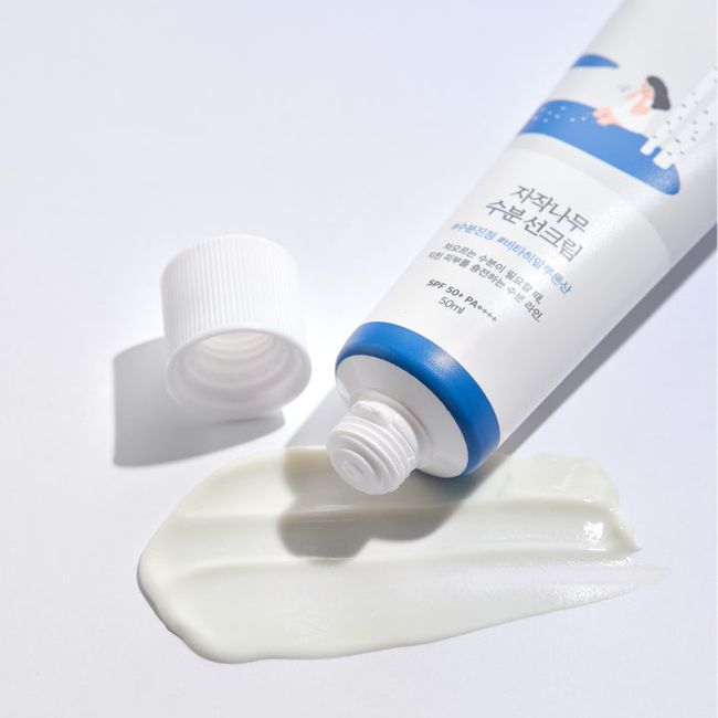 Textur der Round Lab Birch Juice Sun Cream 