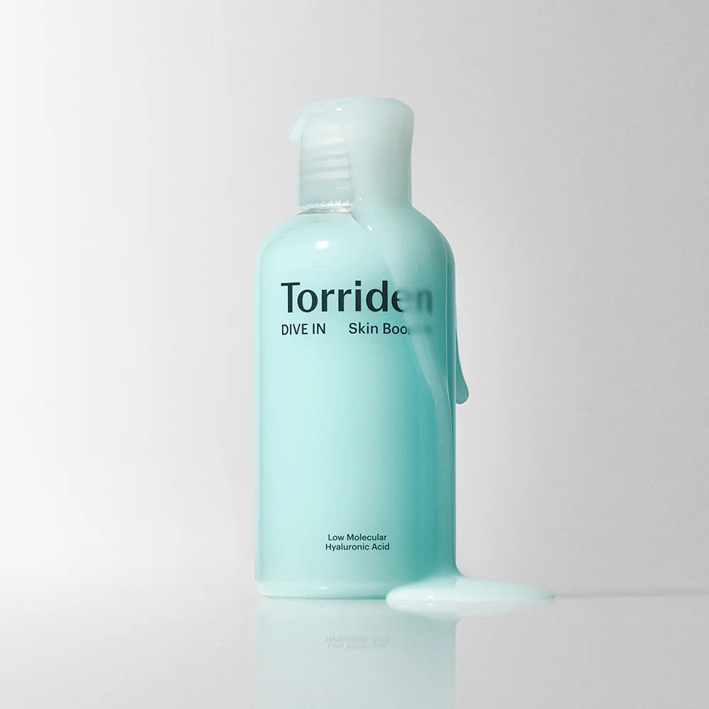 Torriden DIVE-IN Skin Booster mit 5-fach Hyaluronsäure zur Beruhigung und Aufpolsterung der Haut.