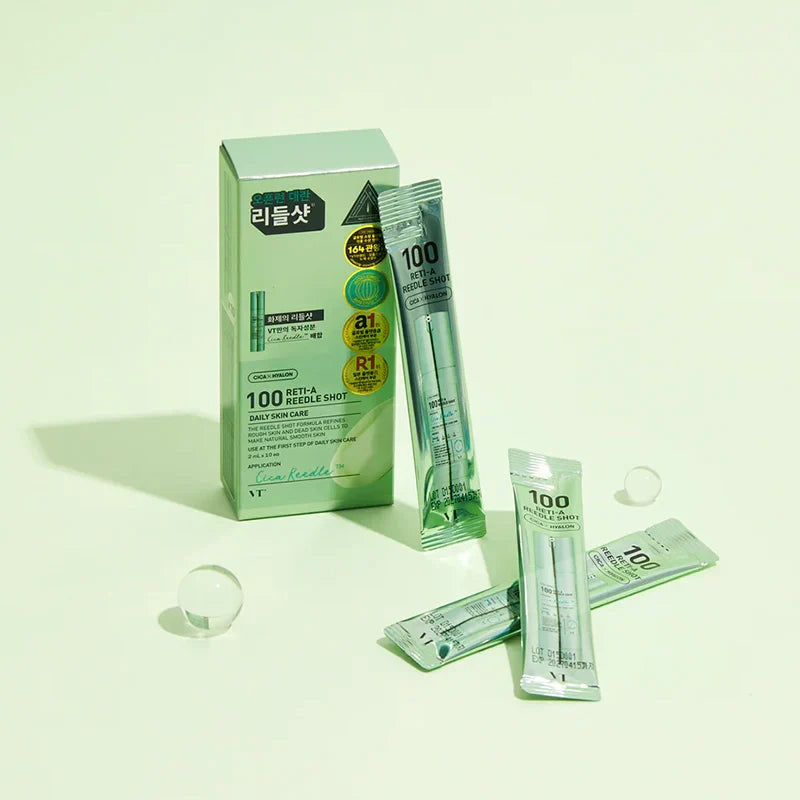 VT Cosmetics Reti-A Reedle Shot 100 zur Glättung von Falten und Verfeinerung der Hautstruktur