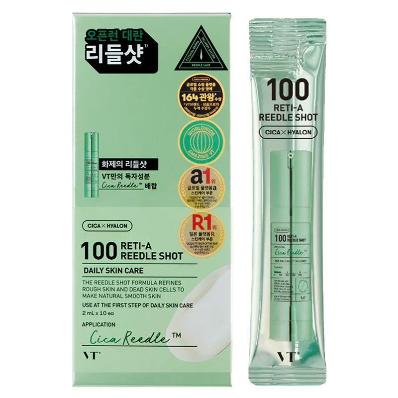 VT Cosmetics Reti-A Reedle Shot 100 Retinol Serum mit CICA REEDLE Technologie